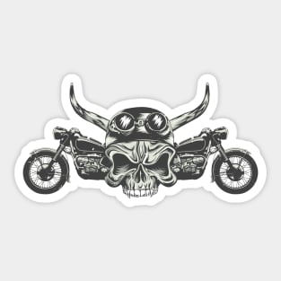 motorcycle gang riders Sticker